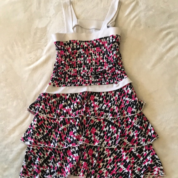 Black pink and white dress size kids 14 - Picture 2 of 3